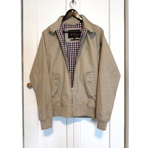 BEN SHERMAN Signature Harrington Jacket Coat - Beige / Tan - XS